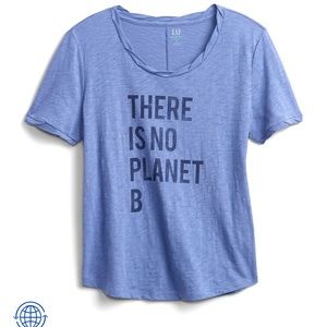 NWT size L gap t shirt no planet b
